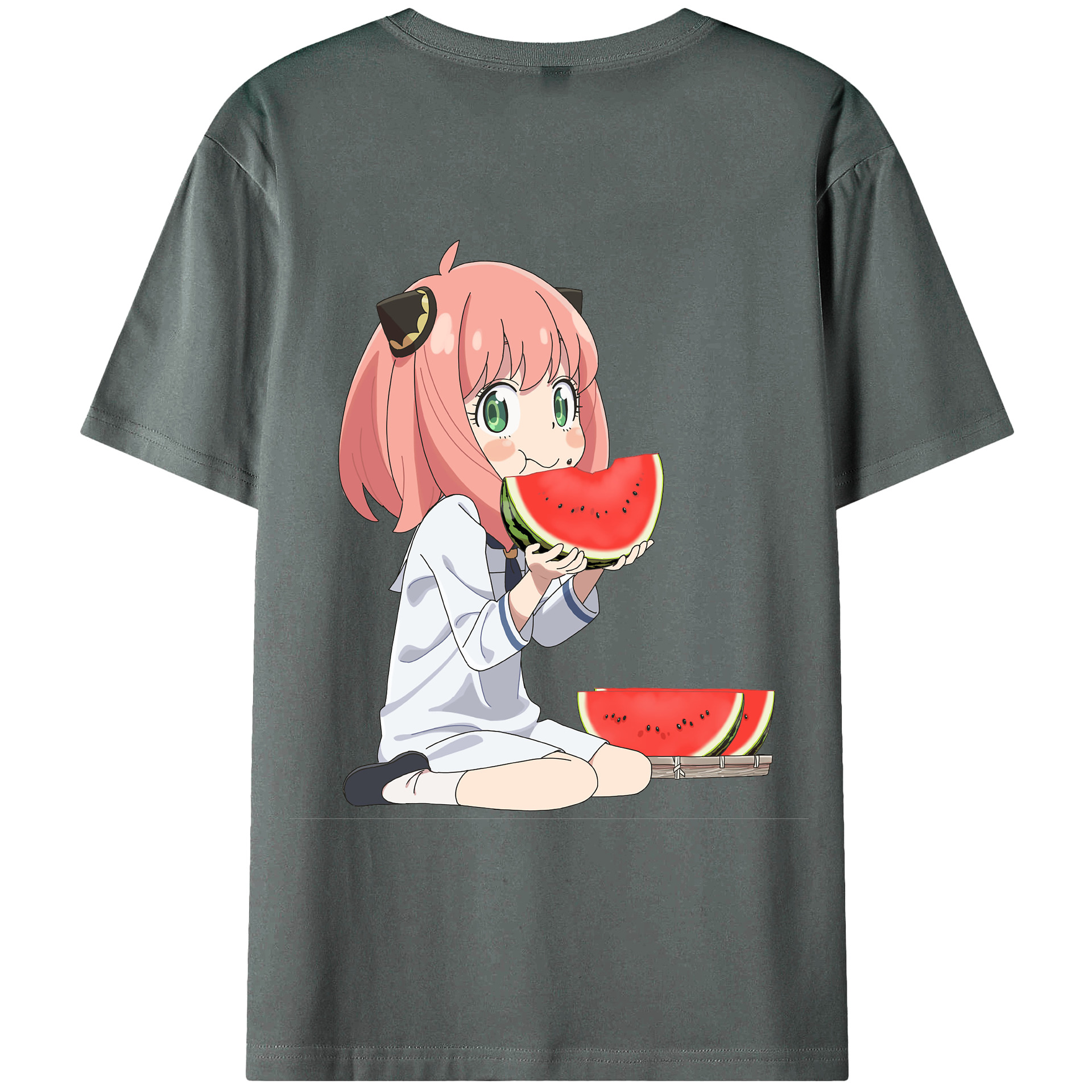 （画像用） SPY×FAMILY间谍家家酒 綿100％ メンズ半袖Tシャツ（バックプリント） 通気性